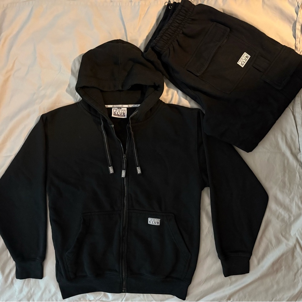 Black Hoodie and Jogger Set
